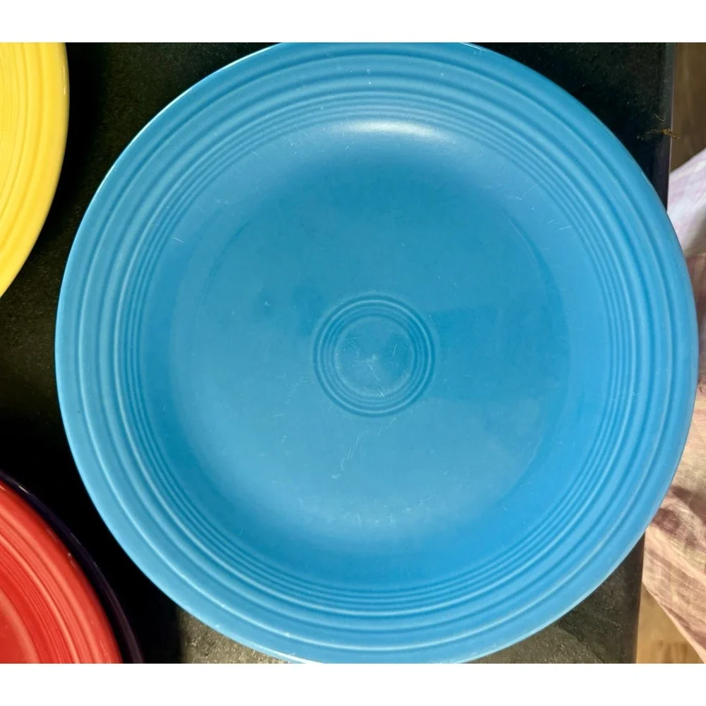 Fiesta Fiestaware Mixed Color Set of 4 Dinner Plates Lead Free 10.5